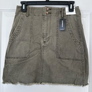 Express High Waisted Twill Mini Skirt (Brand new, never worn, tags on)